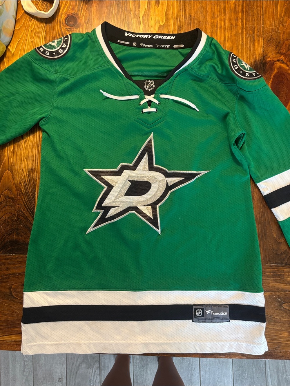 Fanatics woman’s ' Victory Green Dallas Stars Hockey Jersey